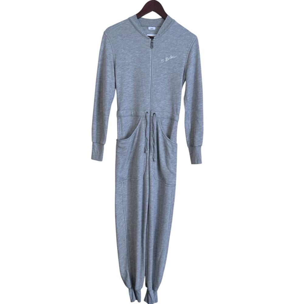 Rivet Utility Maven French Terry Jumpsuit Size XXS Women In Heather Grey Pockets